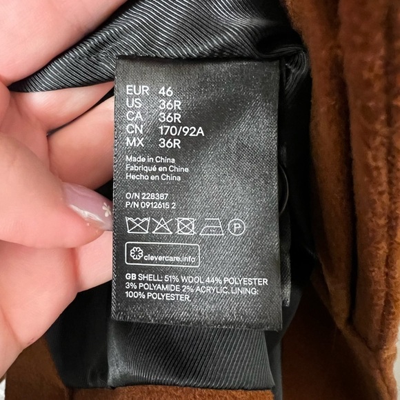 H&M Wool Blend Car Coat - Picture 6 of 9